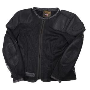 Vintage Vanson Leathers Mesh Armor Padded Riding Jacket